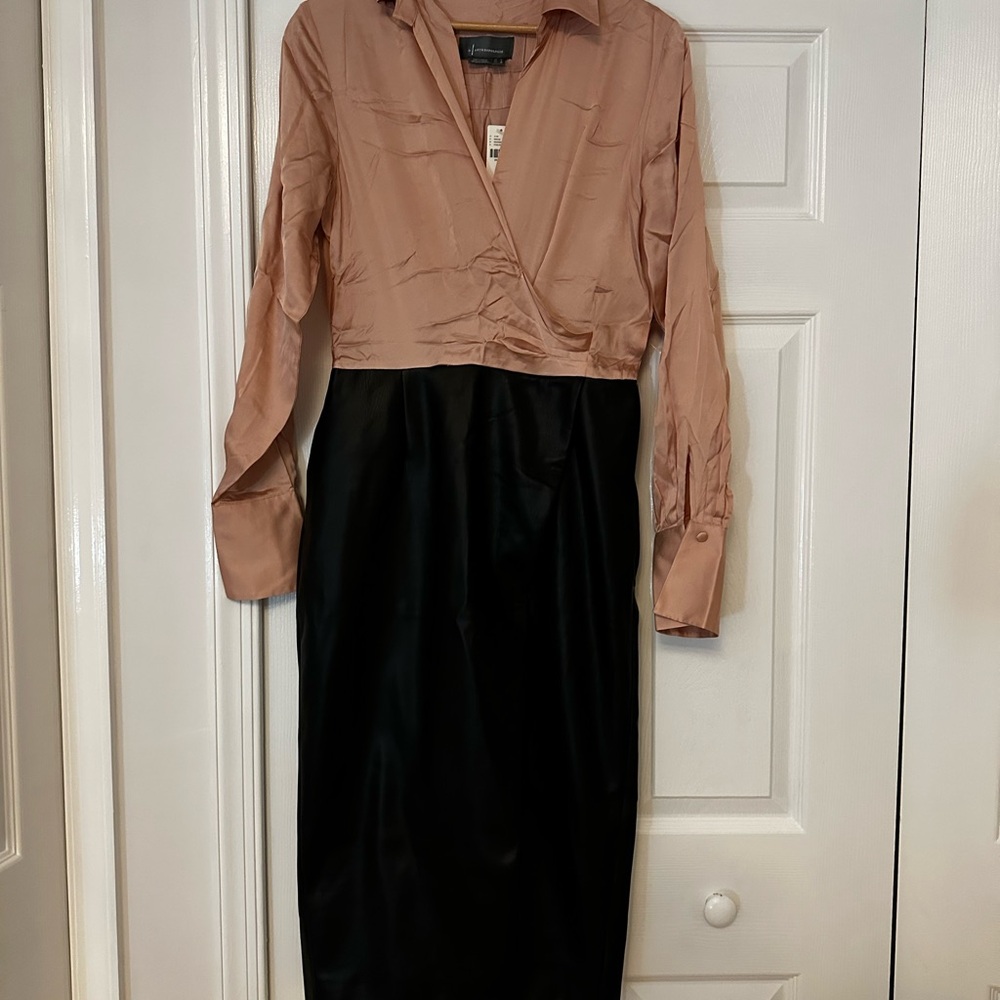 Elegant Black and Pink Women's Dress